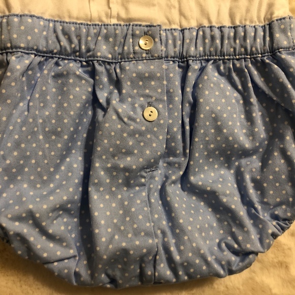 Dulces White and Blue Romper Size 3-6 Months - Picture 7 of 8